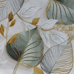Tissu Paladium Feuilles Vert 