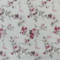 Tissu Alisa Fleurs Rose 