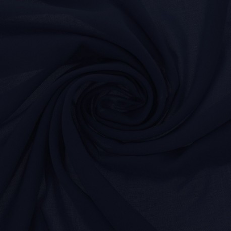 Tissu Claudine Uni Marine 