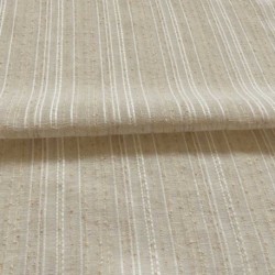 Tissu Etamine Fil Chenille Jena Coloris Lin 