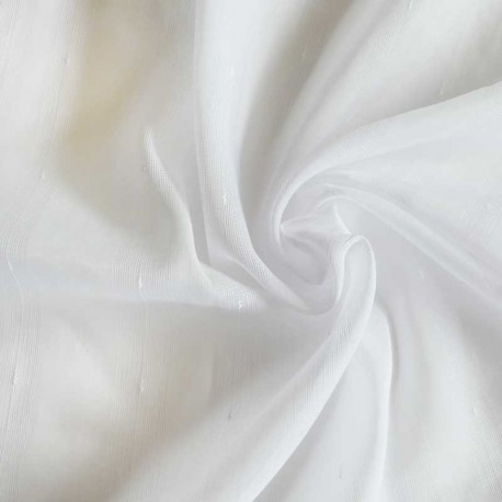 Tissu Voile Enzo Blanc