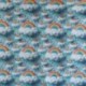 Tissu Clouds Imprimé Effet 3d Bleu 