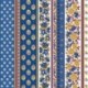 Tissu Aix Rayure Tissu Provencal Bleu 