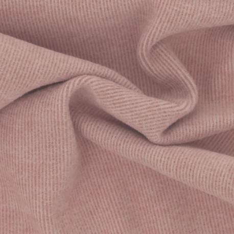 Tissu Jersey Brossé Rose Clair 