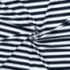Tissu Viscose Elasthanne Rayure Marine 10mm 