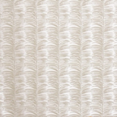Tissu Jacquard Melody Feuille Palmier Pebble 