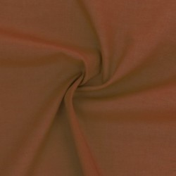 Tissu Elsa Voile de Coton Terracotta