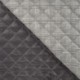 Tissu Matelassé Imprimé Prince de Galles Gris