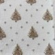 Tissu Jacquard Laponie Sapin Blanc or 