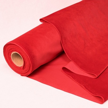 Tissu Velours Rouge 