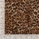 Tissu Panne de Velours Matelassé Imprimé Leopard