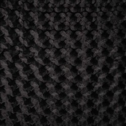 Tissu Velours Relief Noir 