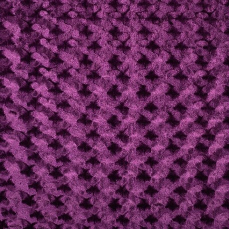 Tissu Velours Relief Violet 