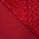 Tissu Velours Relief Rouge 