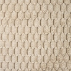 Tissu Fausse Fourrure Unie Sable 