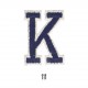 Lettres baton - Marine k