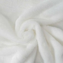 Tissu Fausse Fourrure Blanc 