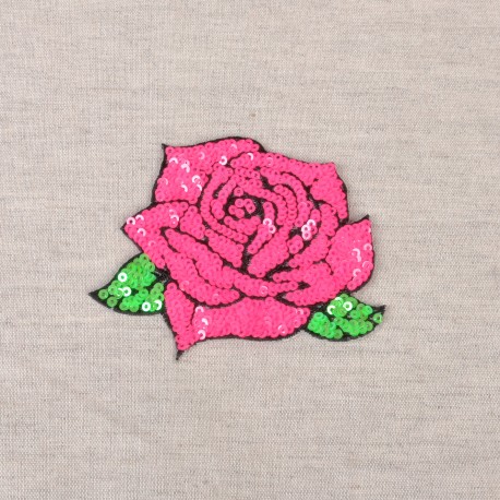 Motif rose - Fuchsia