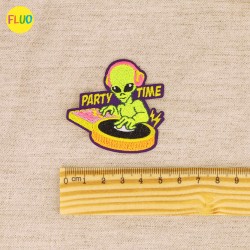 Ecusson alien party - Boom pow
