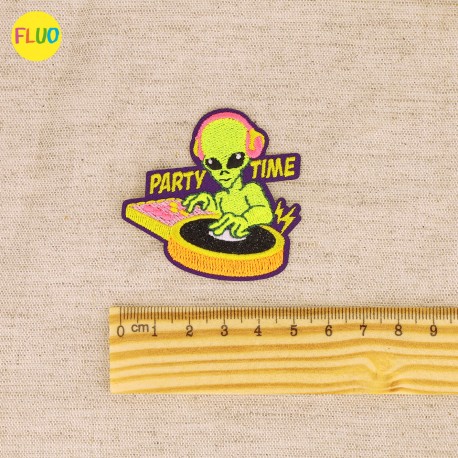 Ecusson alien party - Boom pow