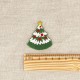 Ecusson noel pompon - Sapin