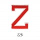 Lettres baton - Rouge z