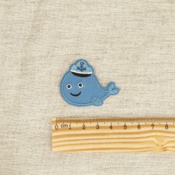 Ecusson baleine/bouteille - Baleine