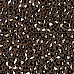 Tissu Jacquard Guepard Coloris Peanut