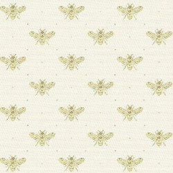 Tissu Jacquard Busy Coloris Blanc 