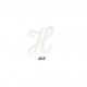 Lettres anglaises - Blanc h