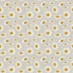 TissuImprimé Maravilla Marguerites Beige