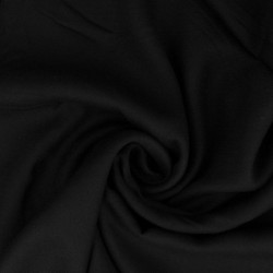 Tissu Gabardine Viscose Uni Noir 