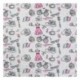 Tissu Jersey de Coton Glitter Imprimé Girly Blanc