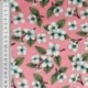 Tissu Coton Imprimé Pluie de Fleurs Rose 