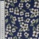 Tissu Coton Imprimé Pluie de Fleurs Bleu