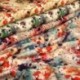 Tissu Viscose Imprimé Flower Fall Beige