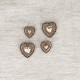 Bouton coeur strass 16x17