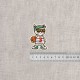 Ecusson chat ado - Basketteur
