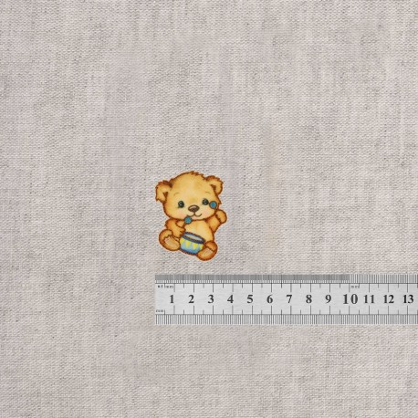 Ecusson petit ours - Tambour bleu