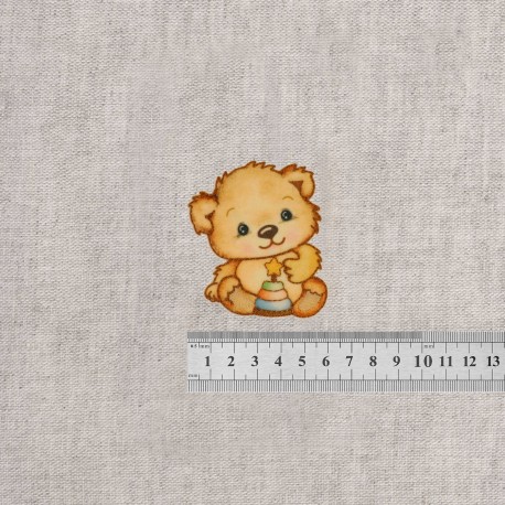 Ecusson petit ours gm - Anneaux