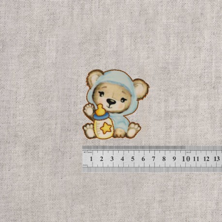 Ecusson ourson mignon - Bleu