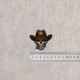 Ecusson tete de mort cowboy - Tête de mort