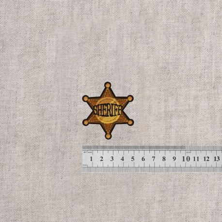 Ecusson theme cowboy - Sheriff