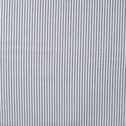 Tissu Poly Coton Seersucker Rayure Bleu Marine