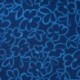 Tissu Viscose Nylon Imprimé Fleurs Bleues