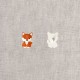 Boutons animaux - Renard