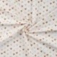 Tissu Jersey de Coton Glitter Imprimé Coeur Blanc