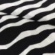 Tissu Viscose Imprimée Zebre Noir 