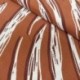 Tissu Viscose Imprimée Vague Chocolat