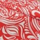 Tissu Rayonne Imprimée Rouge 